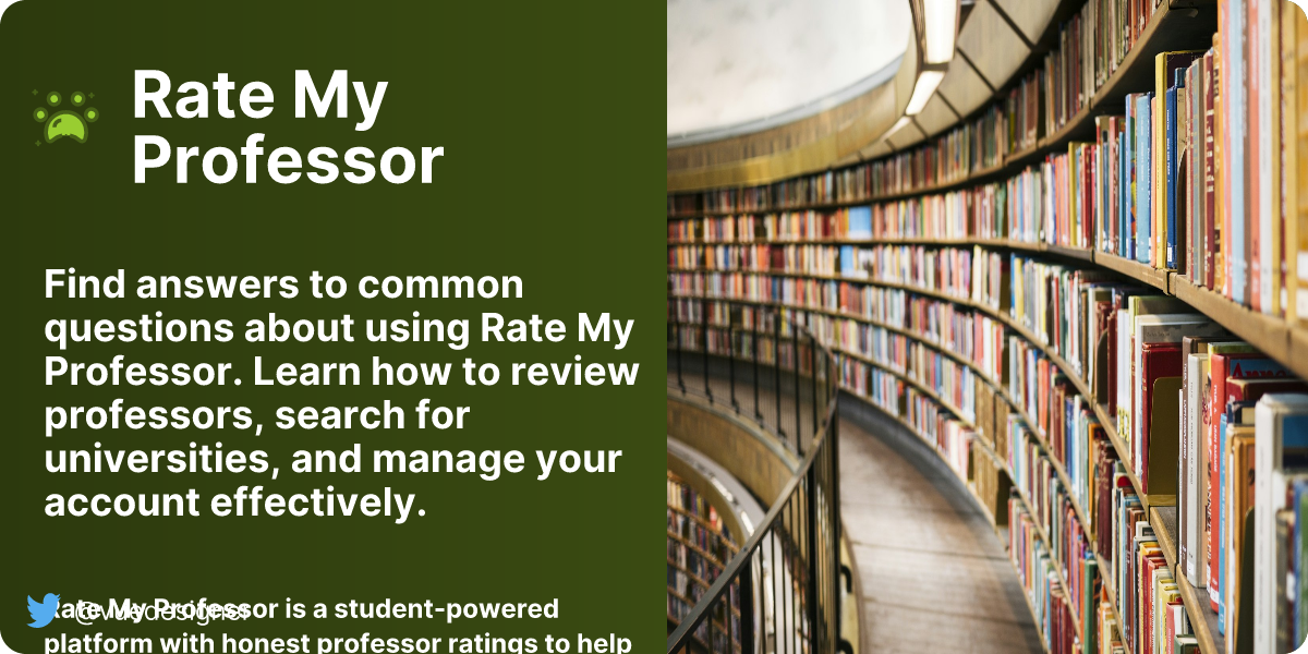 FAQ Rate My Professor Rate My Professor